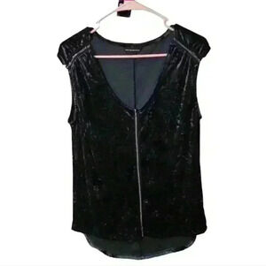 Rock and roll republic  crush velvet blouse  black purple Size small